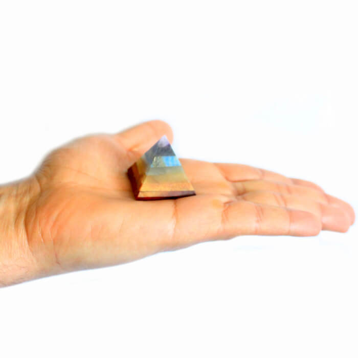 Orgonito piramidė 3x3.5cm. (3)